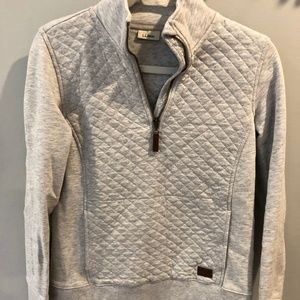 LLBean grey pullover sweater